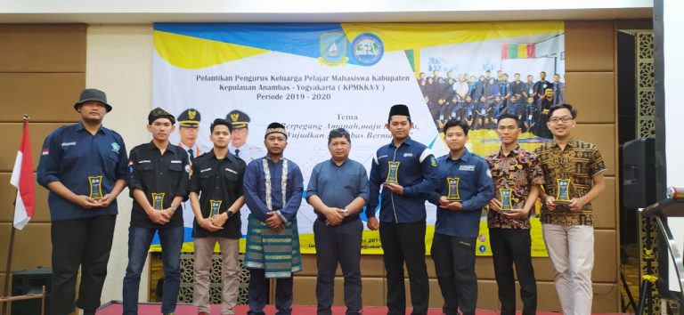 Waki Bupati Anambas Lantik Pengurus Keluarga Pelajar Mahasiswa KKA Di Yogyakarta Periode 2019-2020 01