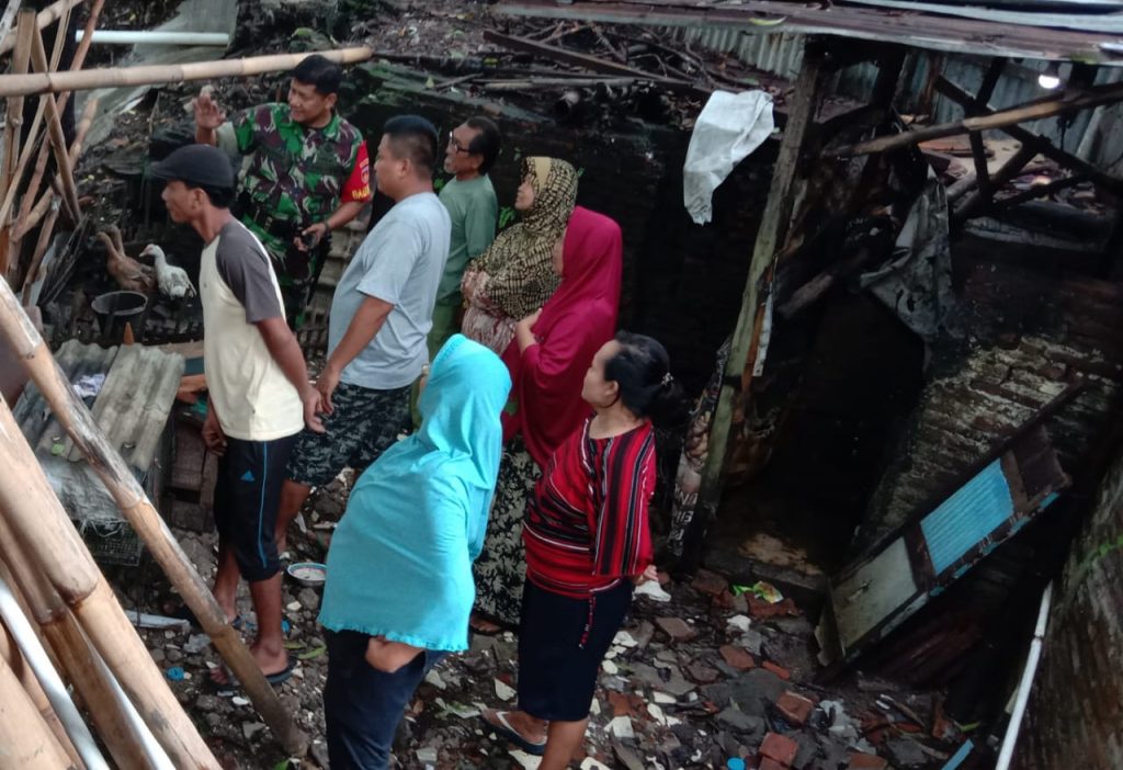 Babinsa Laksanakan Pemetaan Pemetaan Wilayah Bencana.