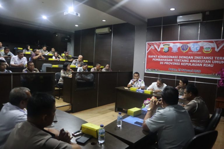 Dit Lantas Polda Kepri Gelar Rakor Dengan Instansi Terkait Membahas Angkutan Umum di Provinsi Kepri