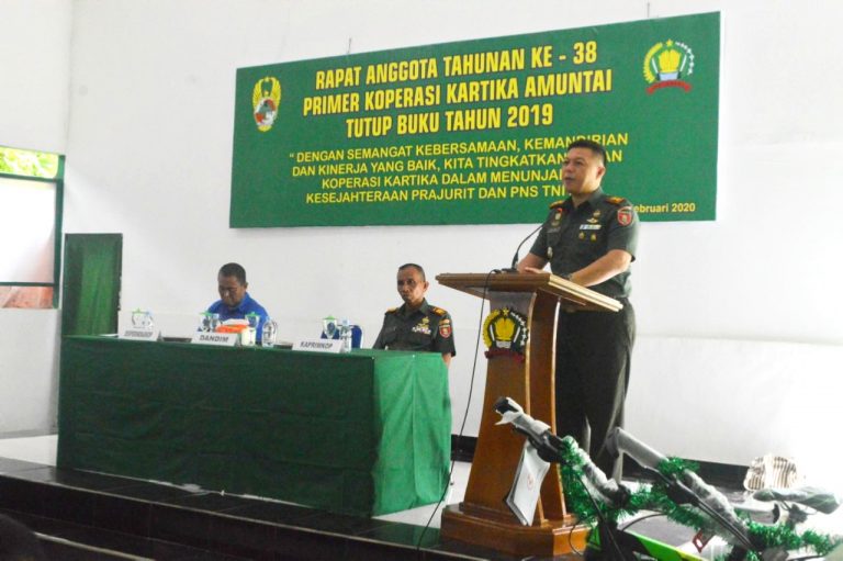 Kodim 1001/Amuntai Gelar Rapat Anggota Tahunan ( RAT ) Ke-38
