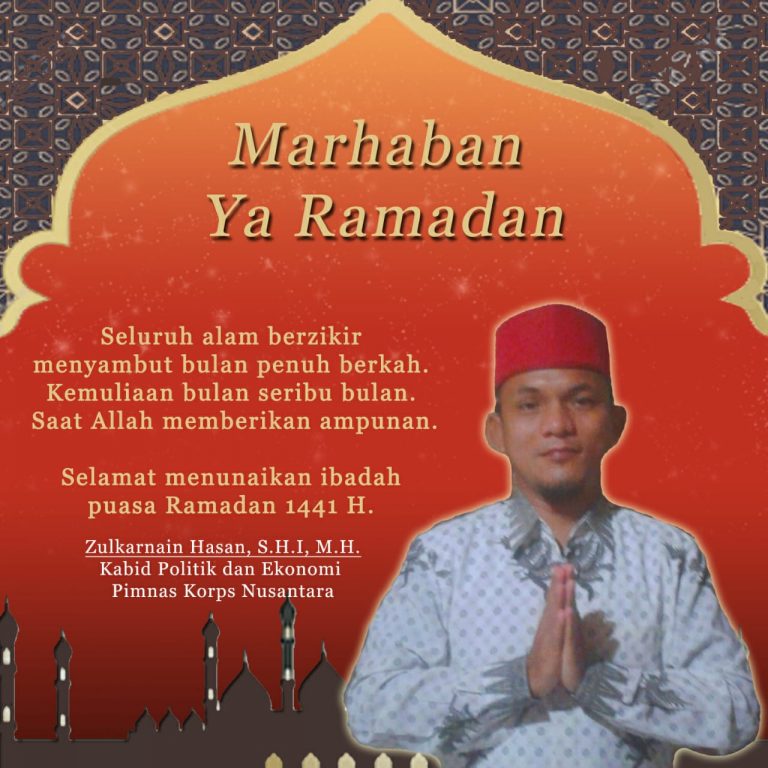 KORPS Nusantara, Zulkarnain : Selamat Menjalankan Ibadah Puasa