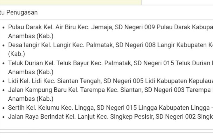 “Dua Mata Uang” Proyek Disdik Anambas