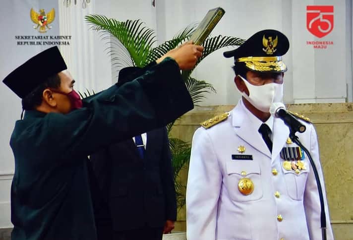 Presiden Jokowi Lantik Isdianto sebagai Gubernur Defenitif Kepri