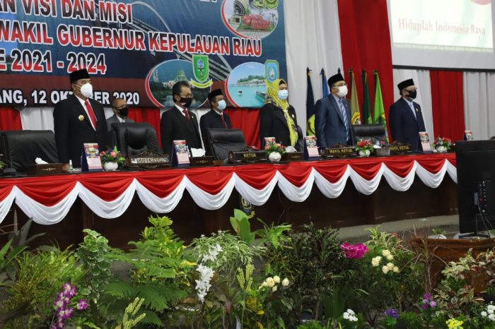DPRD Kepri Gelar Rapat Paripurna Istimewa Penyampaian Visi-Misi Tiga Paslon Pilgub 2020
