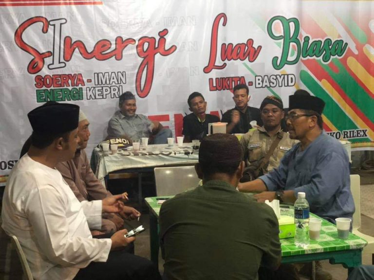 Iman Sutiawan Beri Semangat Relawan Sinergi di Tiban Kampung