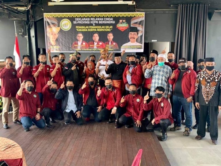 Ormas Cerdik Pandai Muda Melayu (CINDAI) Kepri Nyatakan Dukungan pada Soerya-Iman