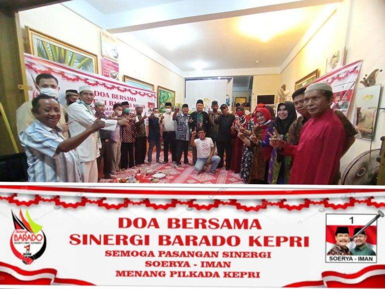 Doa Bersama Tim Sinergi Barado Tanjungpinang untuk Kemenangan Soerya-Iman