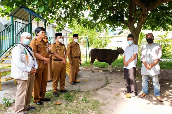 Endang Abdullah Serahkan 43 Ekor Hewan Qurban Secara Simbolis