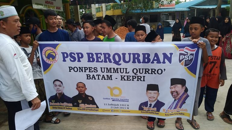 Aksi Nyata Garda Pemuda NasDem Kepri di Moment Idul Adha 1442 H