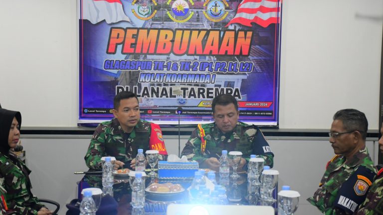 Danlanal Tarempa Buka Kegiatan Uji Terampil  Gladi Tugas Tempur