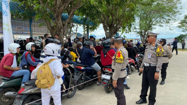 Kapolres Bintan Cek Langsung Arus Balik Lebaran 1445 H, Pemudik Sudah Mulai Padat