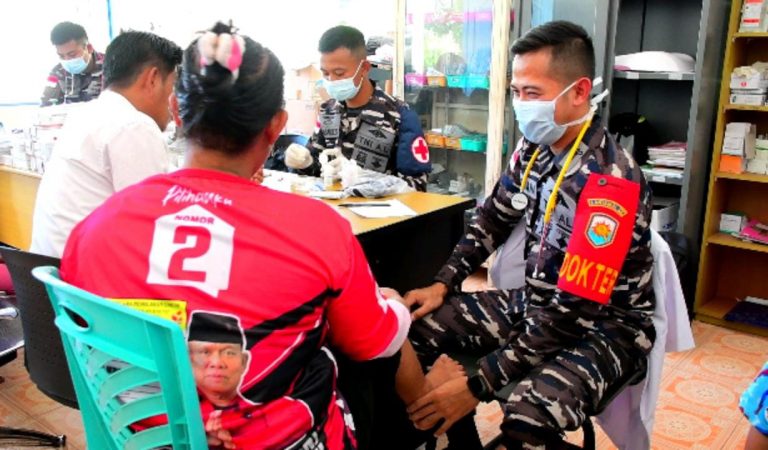 Danlanal Tarempa dan Ketua Cabang 3 Korcab IV DJA I, Kunker ke Posal Mengkait