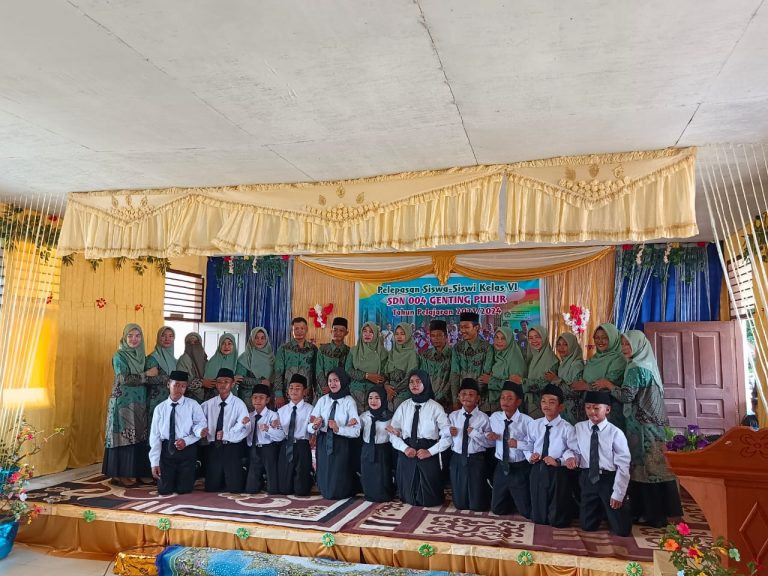 Perpisahan SDN 004 Genting Pulur Berlangsung Meriah