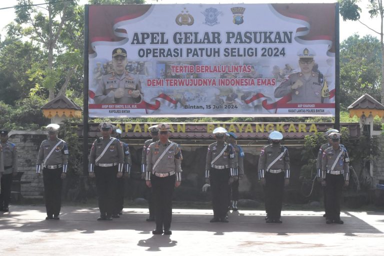 Polres Bintan Apel Gelar Pasukan Operasi Patuh Seligi – 2024