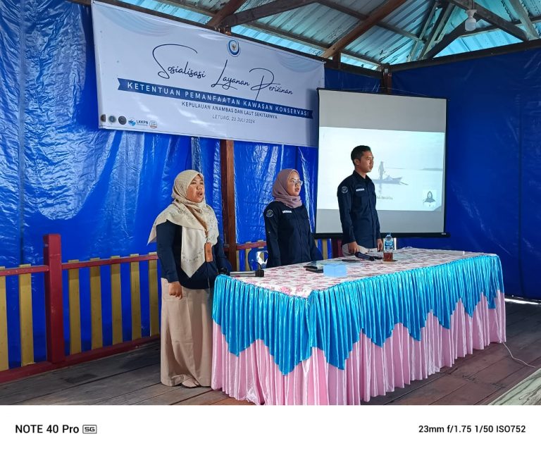 LKKPN Pekanbaru Sosialisasikan Sistem Elektronik Administrasi Pelayanan Terintegrasi Kawasan Konservasi di Pulau Jemaja