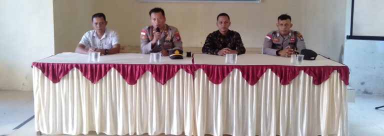 Kapolsek Jemaja Kunjungi Desa Ulu Maras, Sosialisasikan Kamtibmas