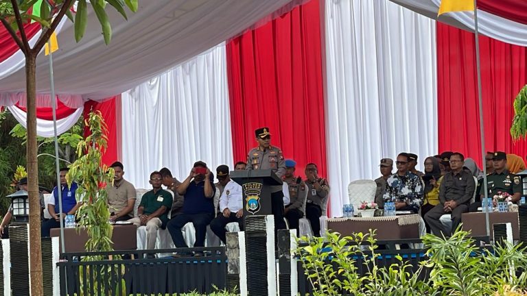 Kapolres Bintan Bersama FKPD Saksikan Penanggulangan Aksi Demo Saat Pilkada