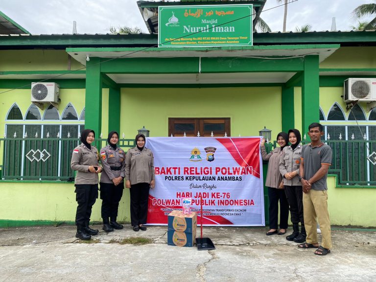 Polwan Polres Kepulauan Anambas Bhakti Religi Peringati Hari Polwan Ke – 76
