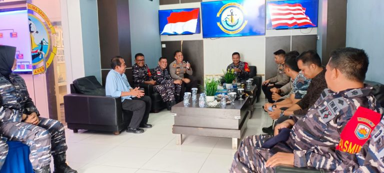 Danlanal Tarempa Sambut Silaturahmi Kapolres Kepulauan Anambas