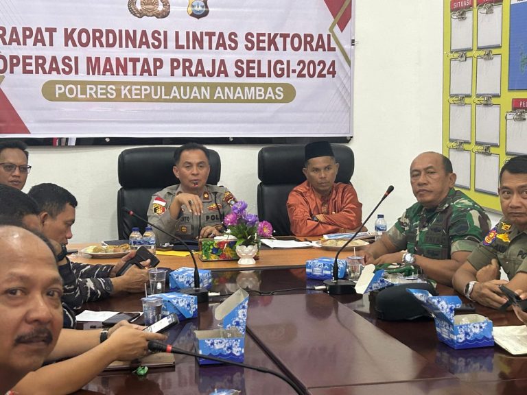Polres Kepulauan Anambas Gelar Rakor Lintas Sektoral, Kesiapan Pengamanan Pilkada