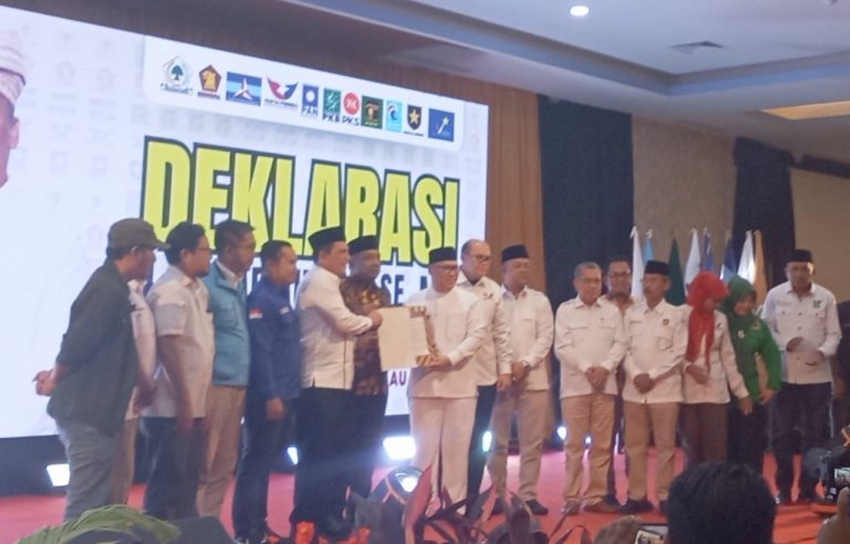 Deklarasi Koalisi Kepri Maju Makmur Merata, Ansar – Nyangnyang ke KPU Kepri