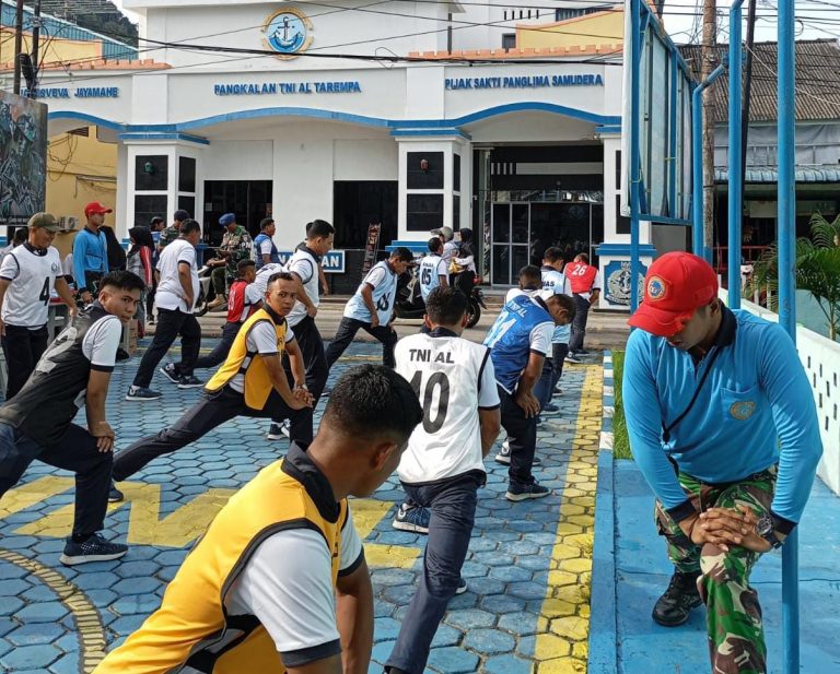 Prajurit Lanal Tarempa Laksanakan Samapta Periode II Tahun 2024