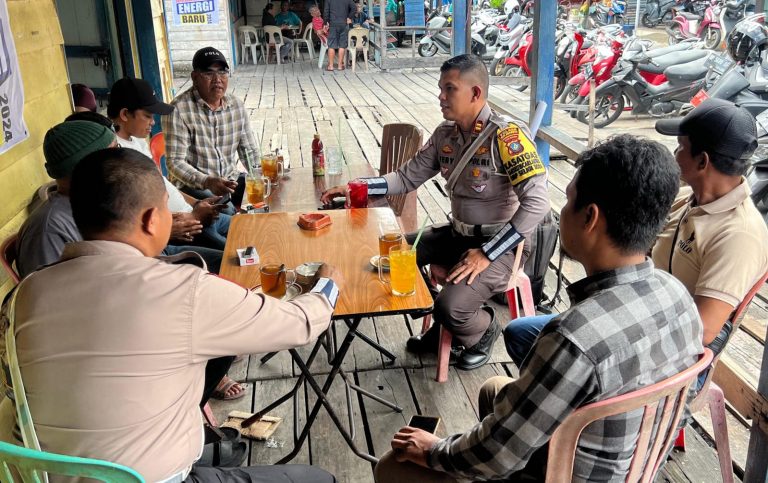 Satlantas Polres Anambas Sosialisasikan Tertib Berlalulintas Kepada Persatuan Ojek Tarempa