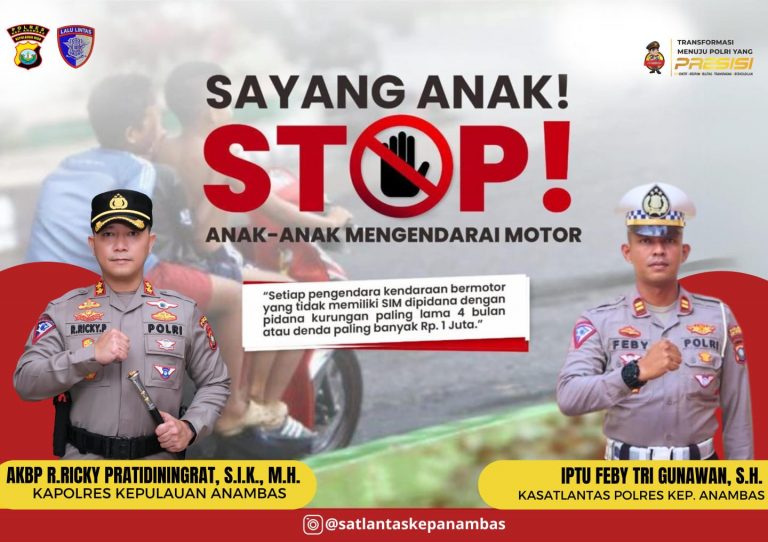 Ps. Kasat Lantas Polres Anambas Himbau Orang Tua Siswa