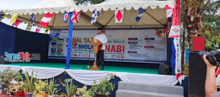 Lanal Tarempa Menggelar Sholawat Bersama