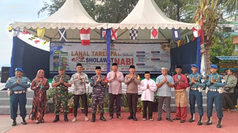 Lanal Tarempa Gema Bershalawat di Batas Negeri