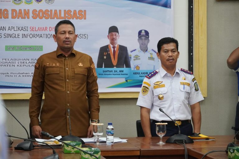 Pemkab Anambas Lauching Penggunaan Aplikasi Selayar Dishublh (ASIS)