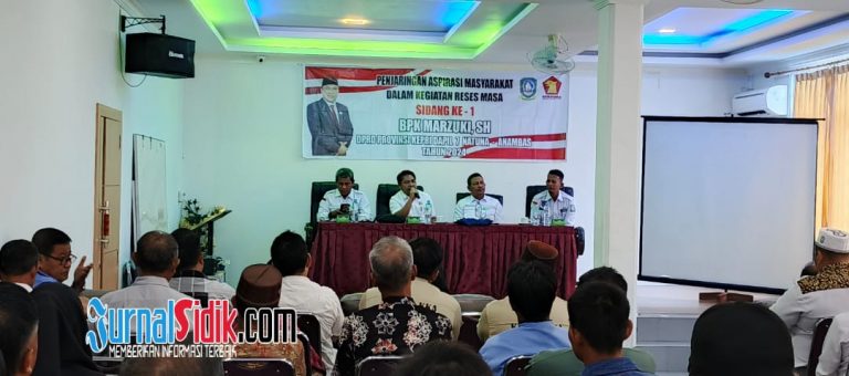 Reses di Anambas, Ketua Fraksi Gerindra DPRD Kepri Tampung Berbagai Aspirasi