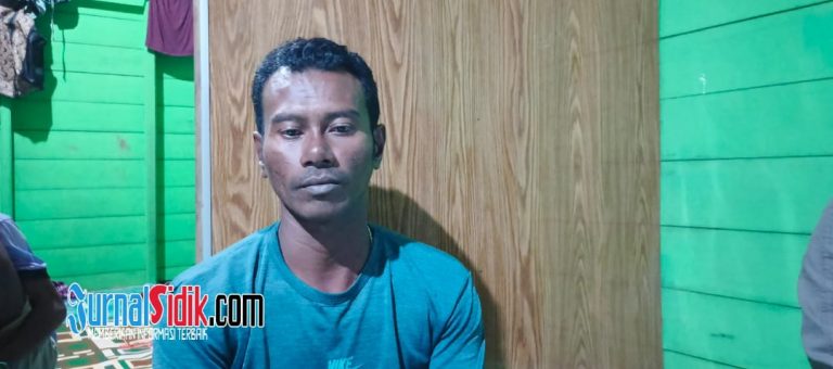 Sebuah Motor Nelayan Anambas Warga Desa Mengkait Tengelam