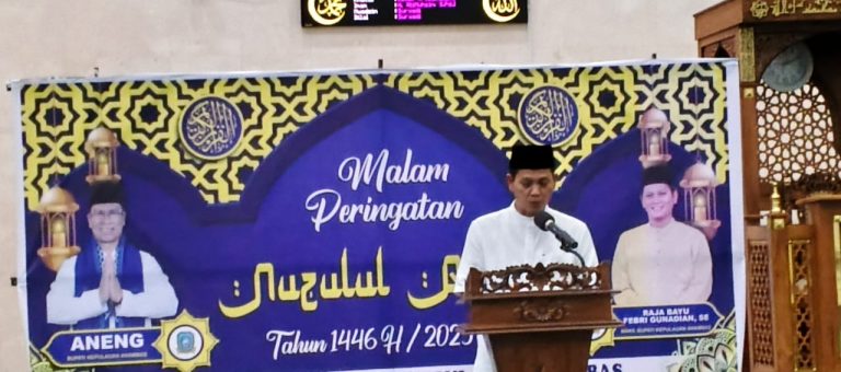 Wakil Bupati Anambas, Raja Bayu Peringati Nuzulul Quran 1446 H/ 2025 M di Masjid Agung Baitul Makmur