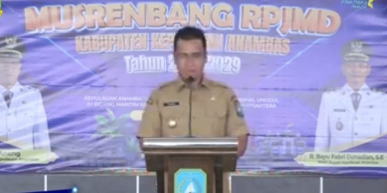 Bupati Aneng Buka Musrenbang RPJMD Anambas 2025–2029, Visi Anambas Maju dan Sejahtera