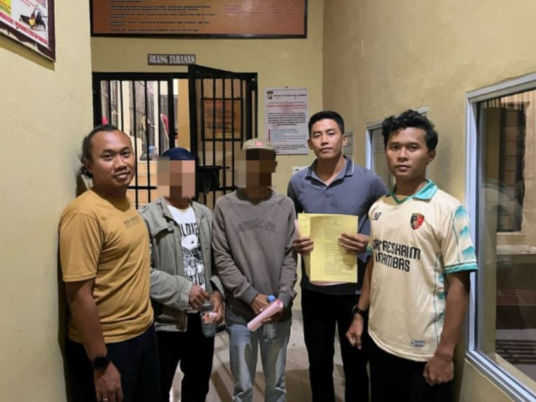 Sungguh Tega Dua Pria Aniaya Anak Dibawah Umur, Kini  Diamankan Satreskrim Polres Anambas
