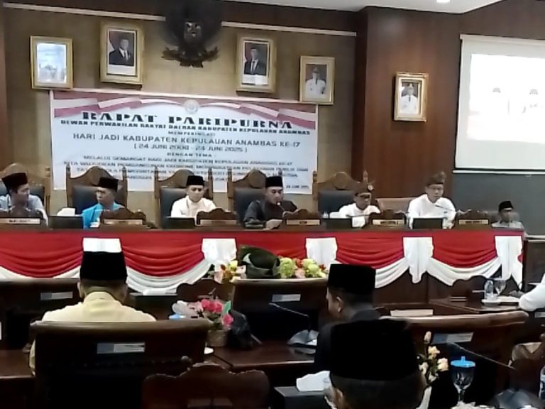 HUT Anambas ke-17, DPRD Ajak Pemerintah Bersatu Hadapi Tantangan Defisit Anggaran