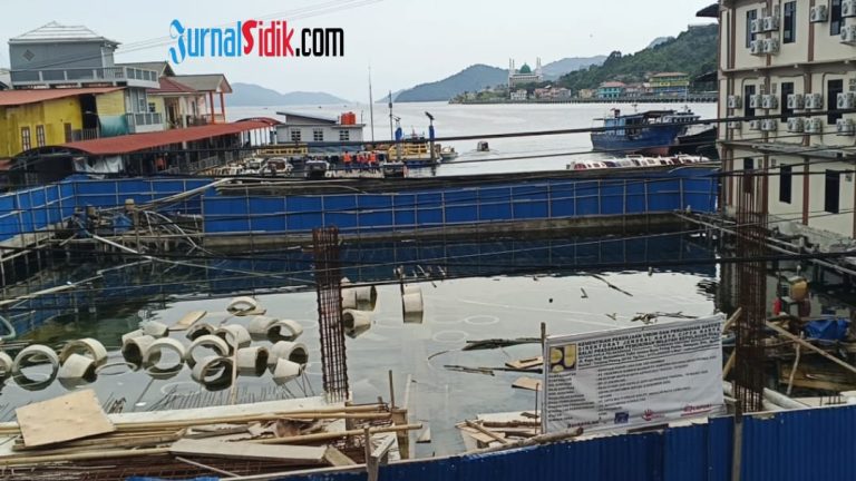 Revitalisasi Pasar Loka Tarempa Mangkrak, Pekerja Belum Digaji dan Proyek Terancam Putus Kontrak