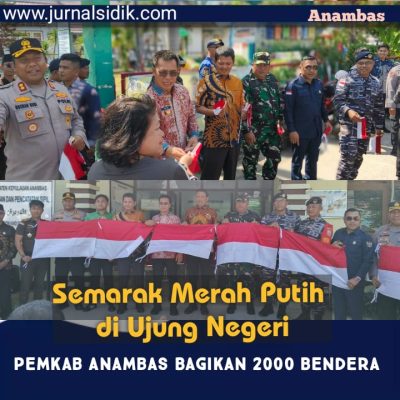 Semarak HUT RI ke 80 di Ujung Negeri, Pemkab Anambas Bagikan 2.000 Bendera Merah Putih