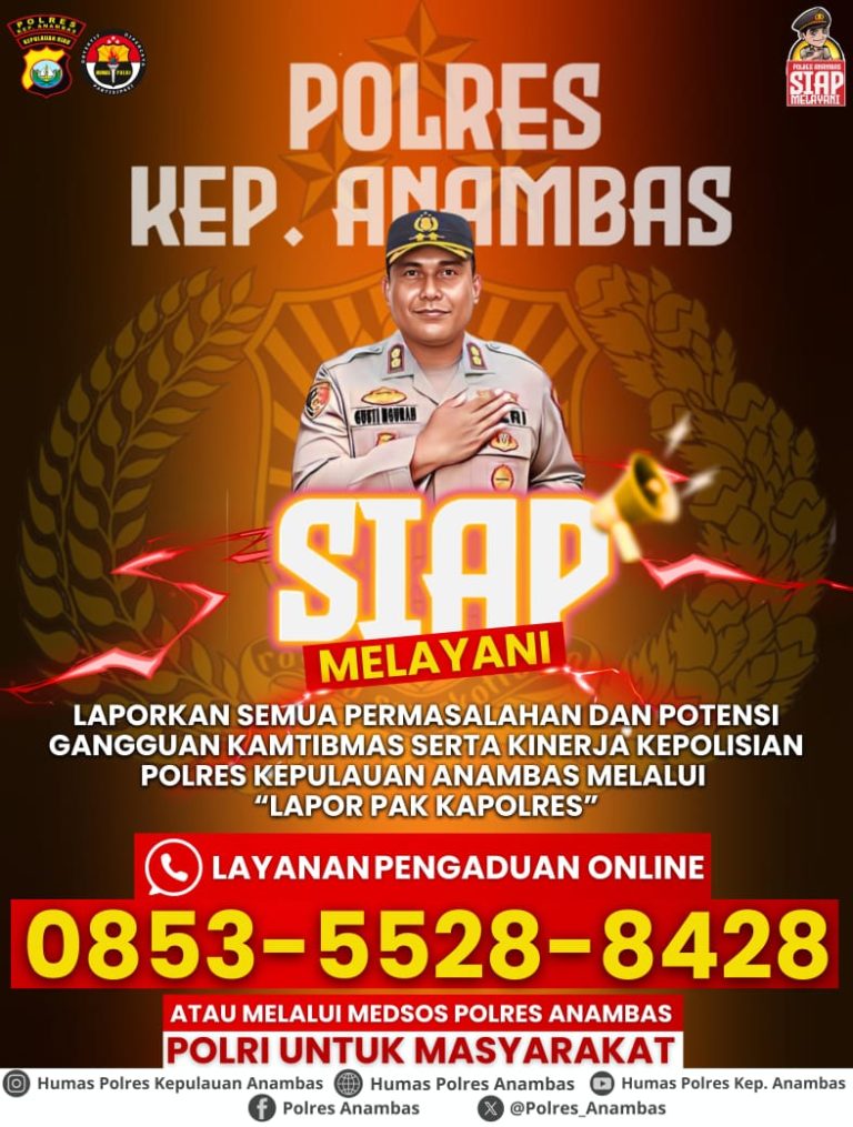 Dekatkan Polisi dengan Warga, Kapolres Anambas Luncurkan Layanan “Lapor Pak Kapolres”
