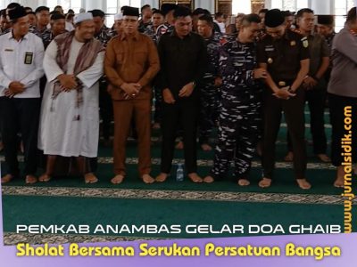 Pemkab Anambas Gelar Doa Bersama dan Sholat Gaib, Serukan Persatuan Bangsa.