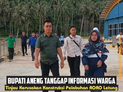 Tanggap Informasi Warga, Bupati Anambas Tinjau Kondisi Pelabuhan RORO Letung