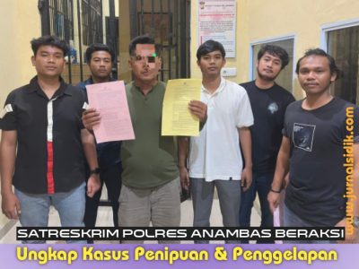 Satreskrim Polres Anambas Ungkap Kasus Penipuan dan Penggelapan Rp50 Juta