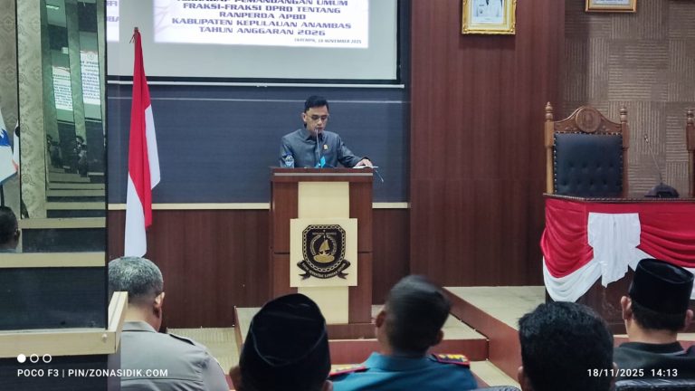 6 Catatan Fraksi PKAD DPRD Terkait Ranperda APBD Anambas Tahun 2026‎