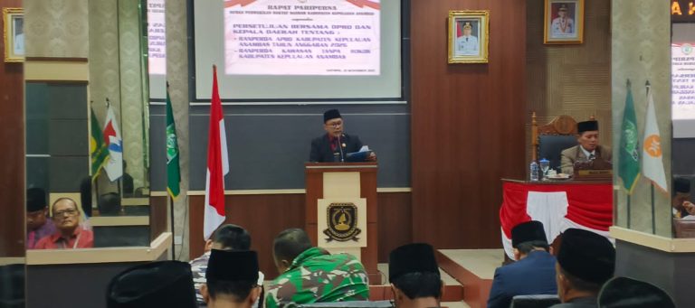 Fraksi PNBKS Setujui Ranperda Kawasan Tanpa Rokok dalam Rapat Paripurna DPRD Anambas